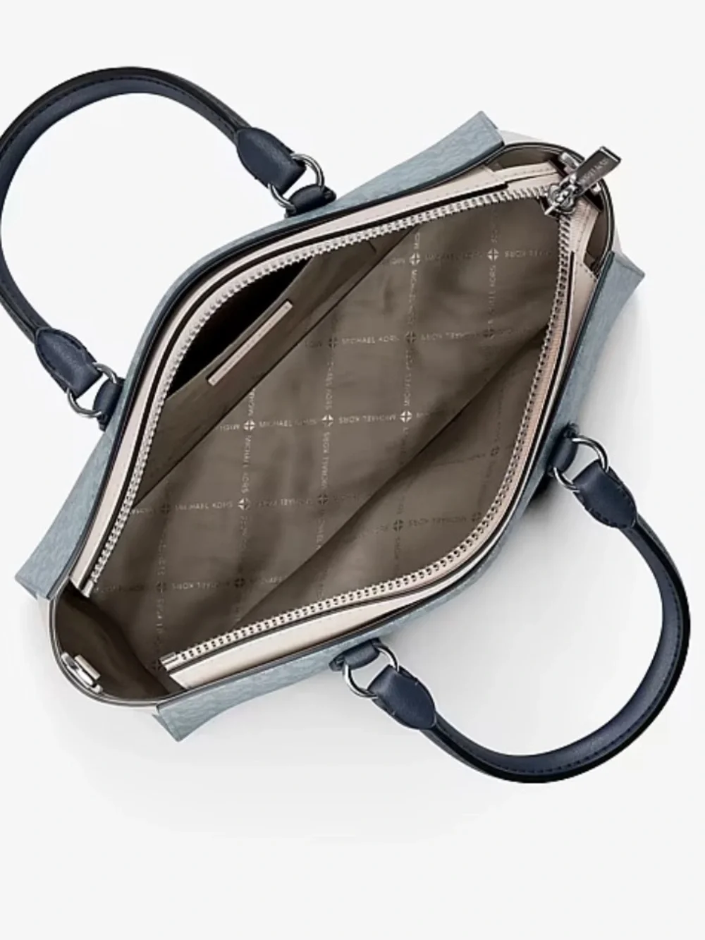 Michael Kors Arden Small Color-Block Signature Logo Messenger Crossbody Bag